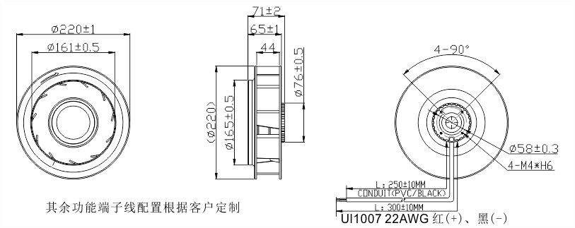 24v直流免费草莓视频污污污220安装尺寸图
